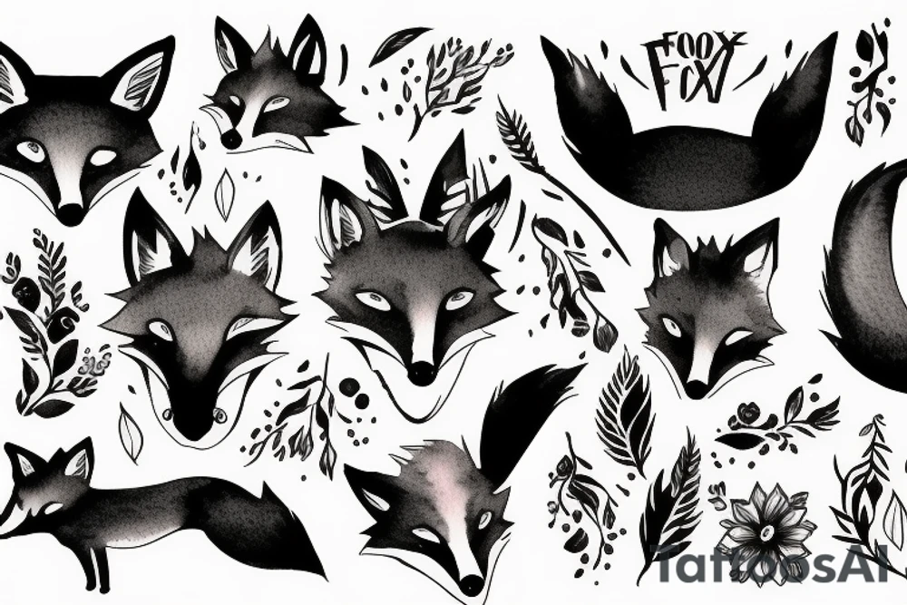 a fox tattoo idea