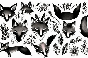 a fox tattoo idea