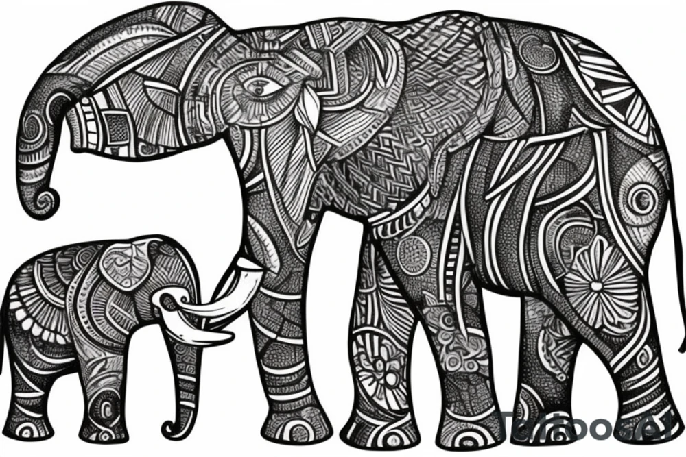 Mandela elephant tattoo idea
