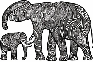 Mandela elephant tattoo idea