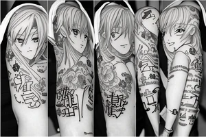 Writing that say “Anime Vestra” tattoo idea