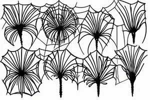 Spider lily with the word "dragoste" as the stem tattoo idea