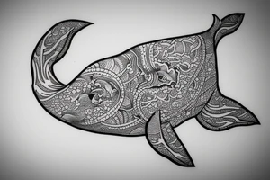 whale tattoo idea