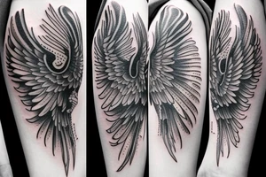 Black and grey phoenix tattoos realistic upper arm tattoo idea