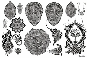 Shatakshi tattoo idea