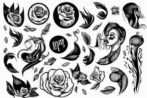 Wavering back and forth is the only way forward tattoo idea