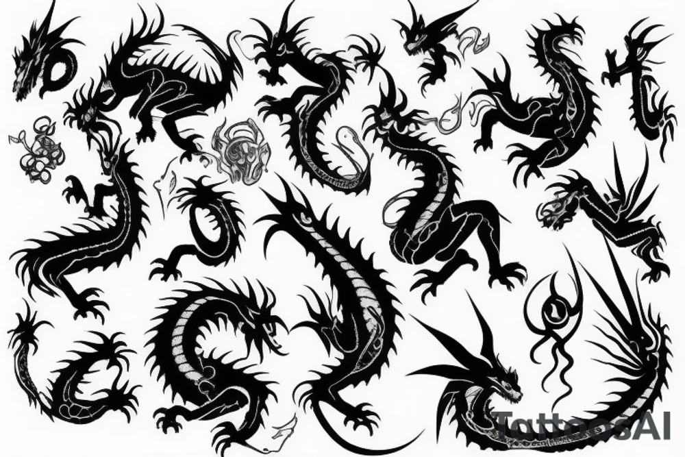 a dragon tattoo idea