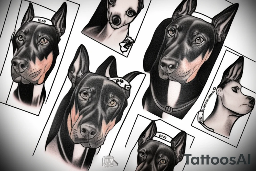 Dobermann tattoo idea