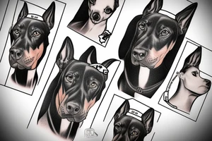 Dobermann tattoo idea