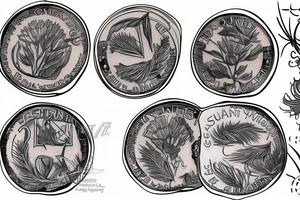An Australian halfpenny coin tattoo idea