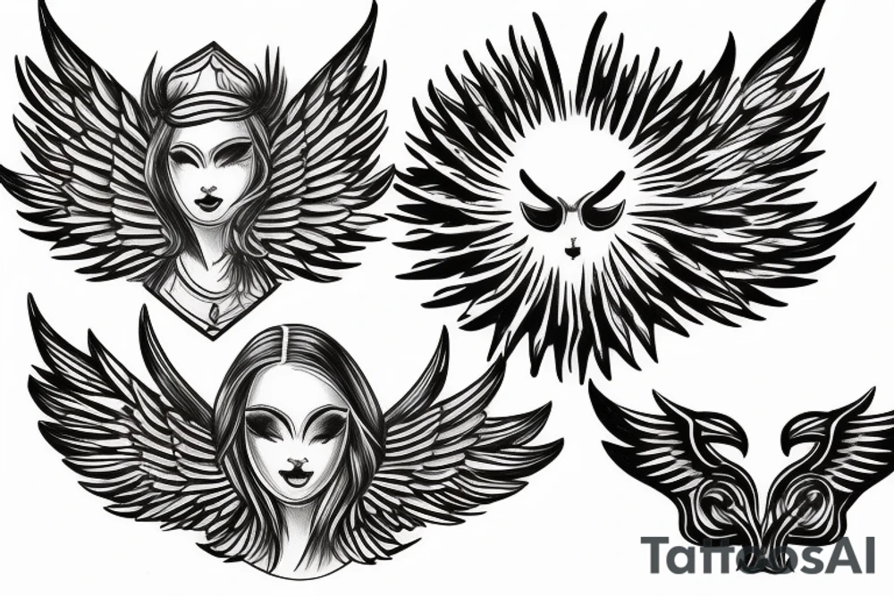 Angels tattoo idea