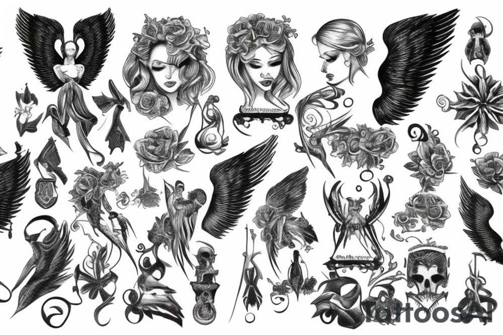 Angels tattoo idea