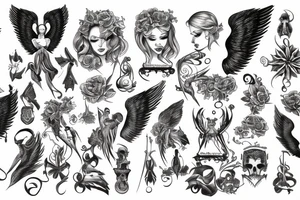 Angels tattoo idea