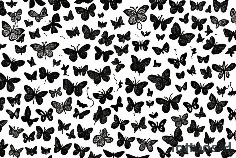 Butterflies set free tattoo idea