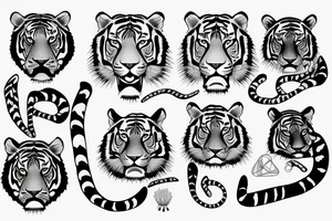 A tiger tattoo idea