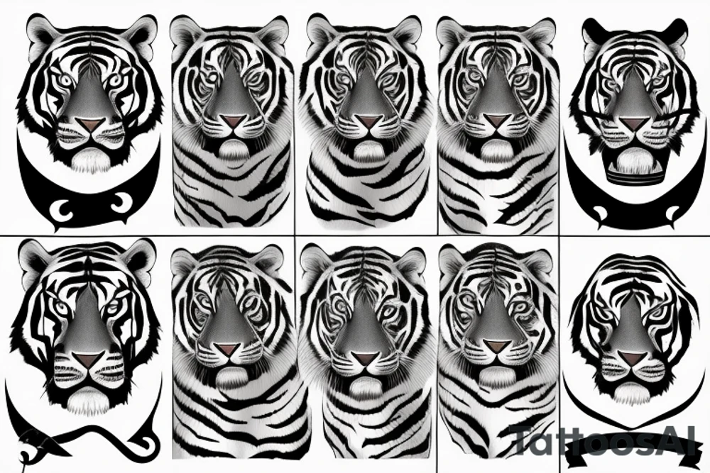 A tiger body tattoo idea