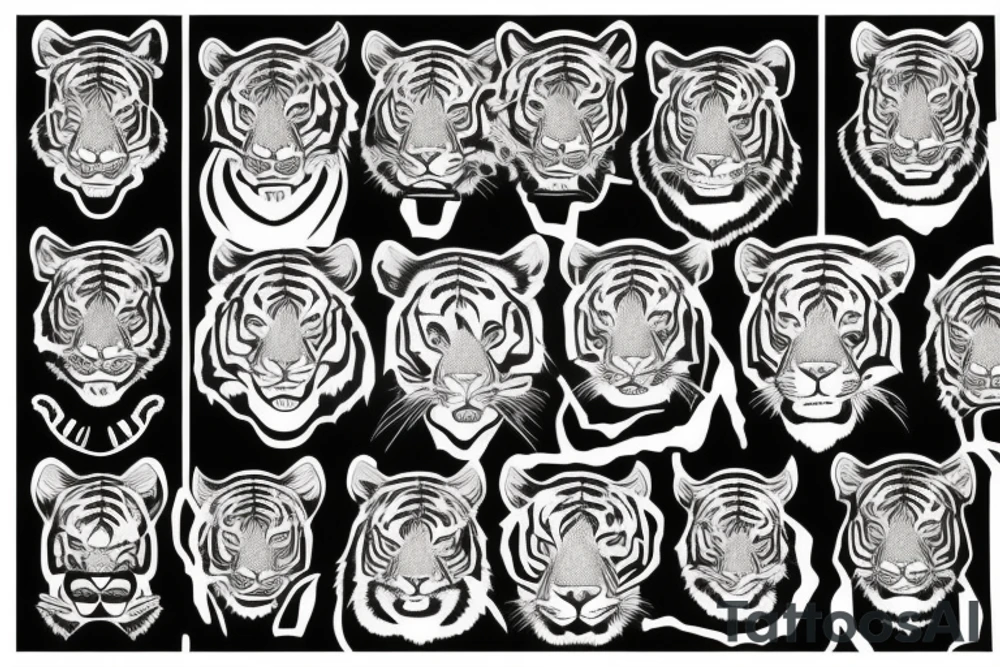 A tiger body tattoo idea