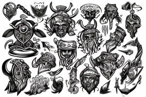 Viking, Kubuś Puchatek tattoo idea