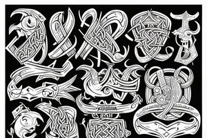 Viking, Kubuś Puchatek topór tattoo idea