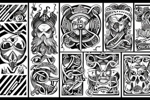 Viking, Kubuś Puchatek topór tattoo idea
