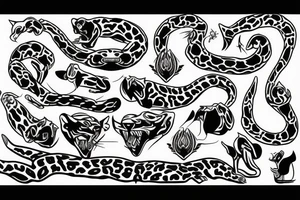 jaguar stretching tattoo idea