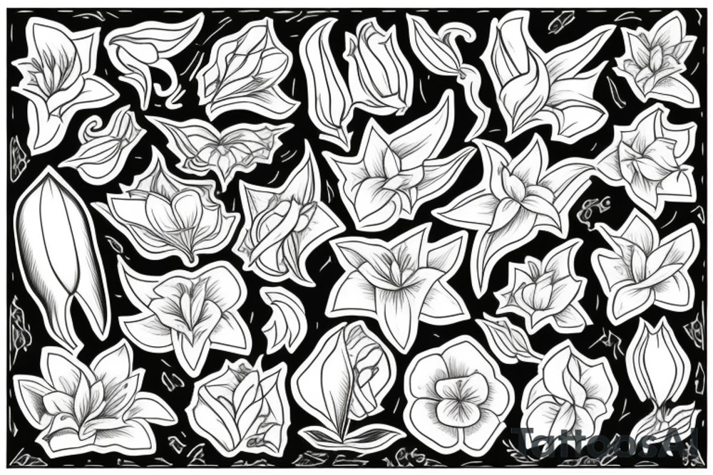 lilies tattoo idea