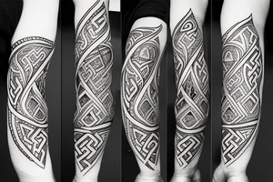 Sleeve, Viking, Native American, family, Arabic, arrow, sword, warrior, Star on elbow tattoo idea