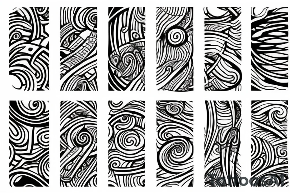 Abstract, spiral tattoo idea
