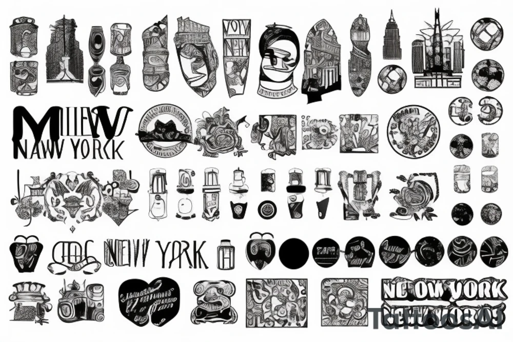 city of new york tattoo idea