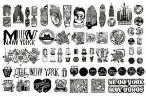 city of new york tattoo idea