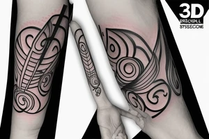 3d spiral tattoo idea