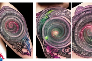 spiral, rgb tattoo idea