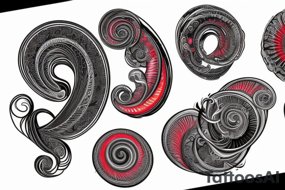 spiral, rgb tattoo idea