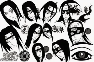 Itachi Uchiha tattoo idea