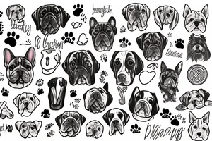 Gabby in the form of a dog tattoo idea