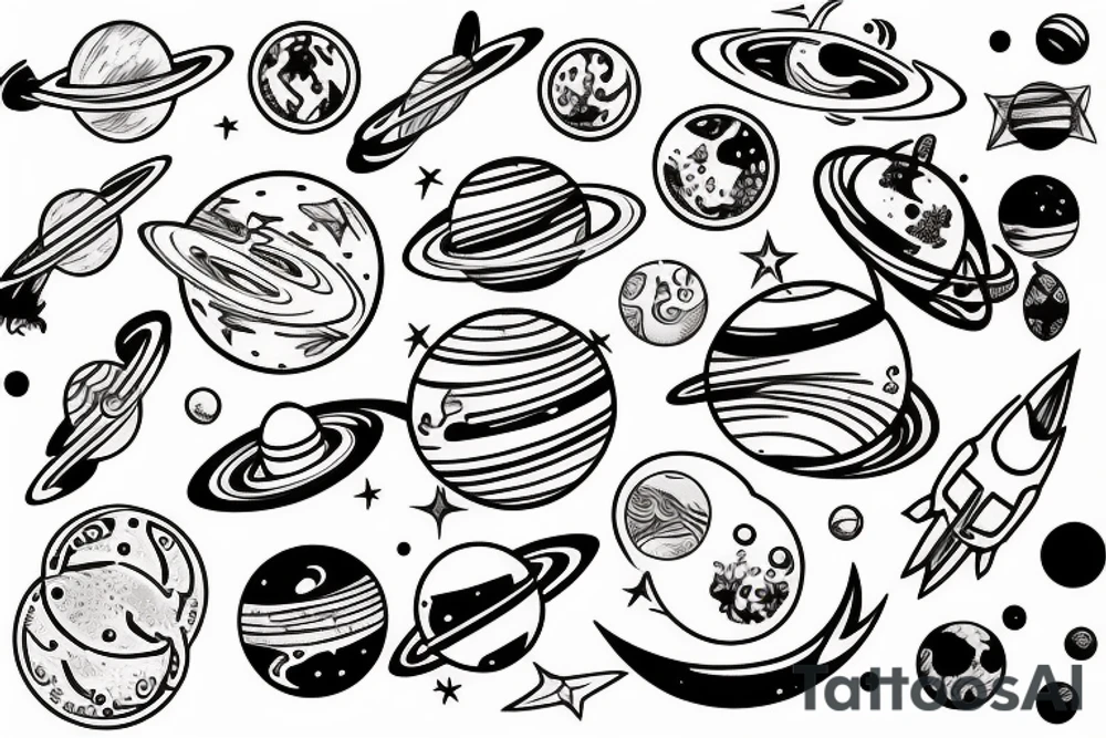 space tattoo idea