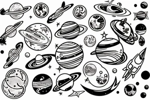 space tattoo idea