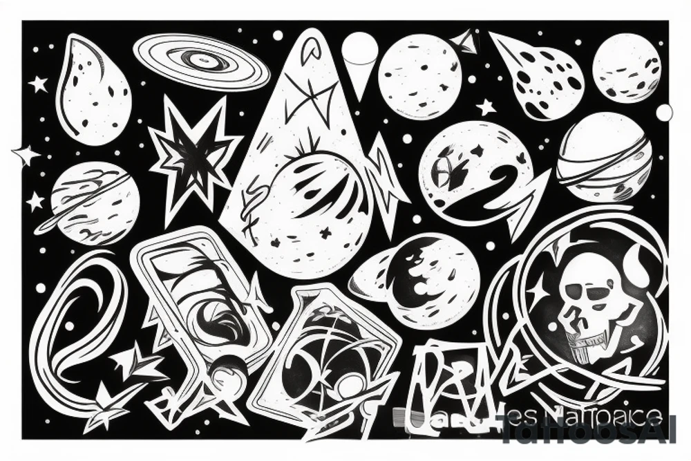 space tattoo idea