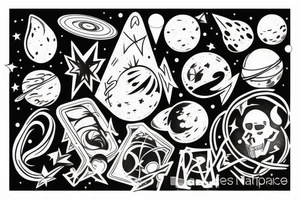 space tattoo idea