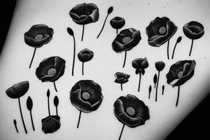 poppy flower tattoo idea
