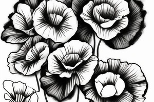 poppy flower tattoo idea