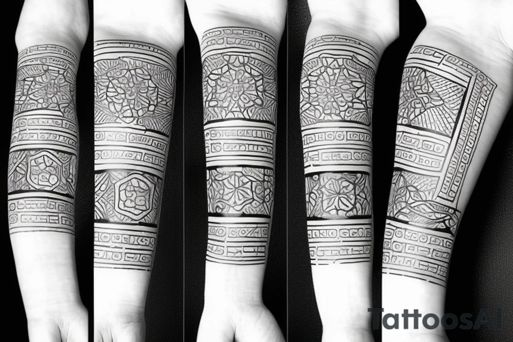 Sun armband tattoo idea