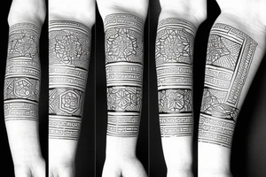 Sun armband tattoo idea