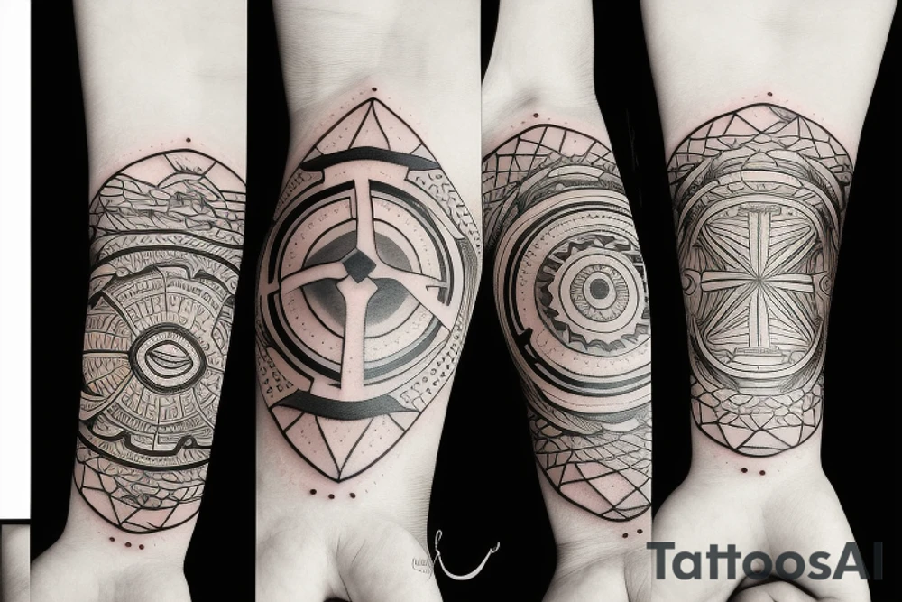 Sun armband tattoo idea
