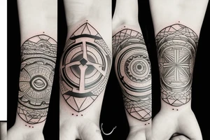 Sun armband tattoo idea
