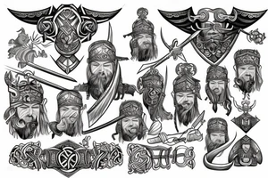 Viking warrior tattoo idea