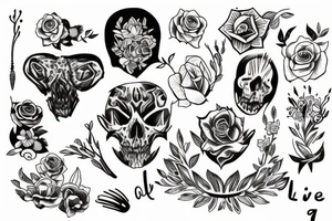 live to cut tattoo idea