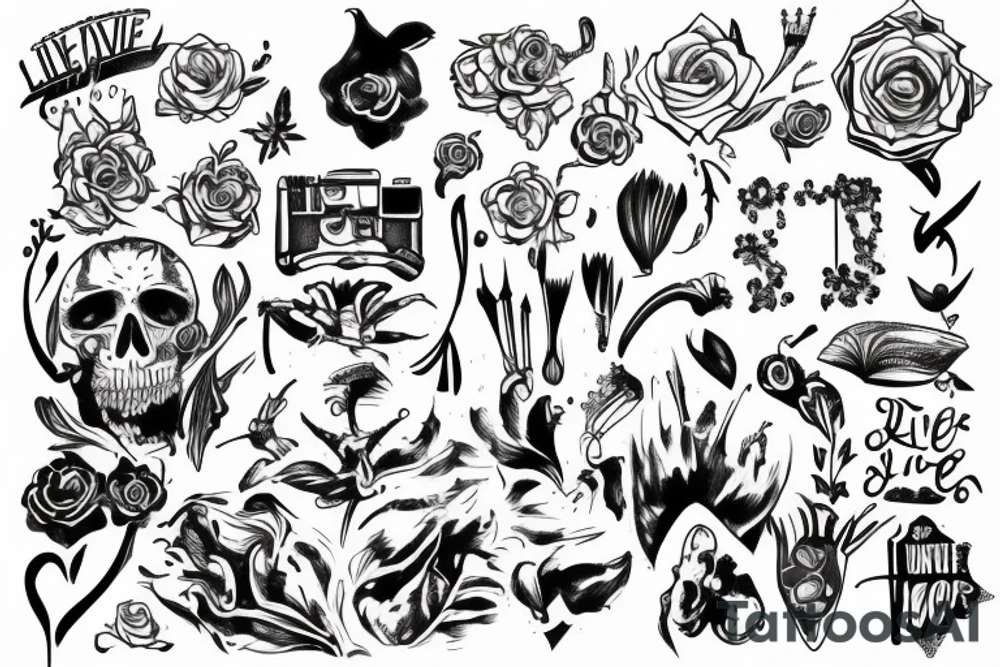 live to cut tattoo idea