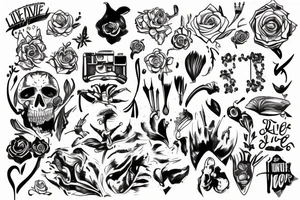 live to cut tattoo idea