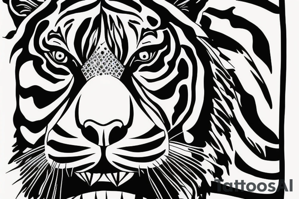 The tiger stripes dustin porier has in his chest but on an arm tattoo idea